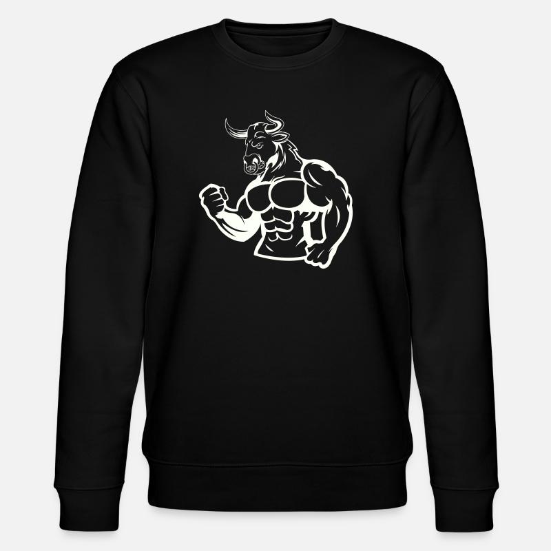 Taureau puissant, héros musclé - Sweat bio CHANGER Stanley/Stella Unisexe - noir