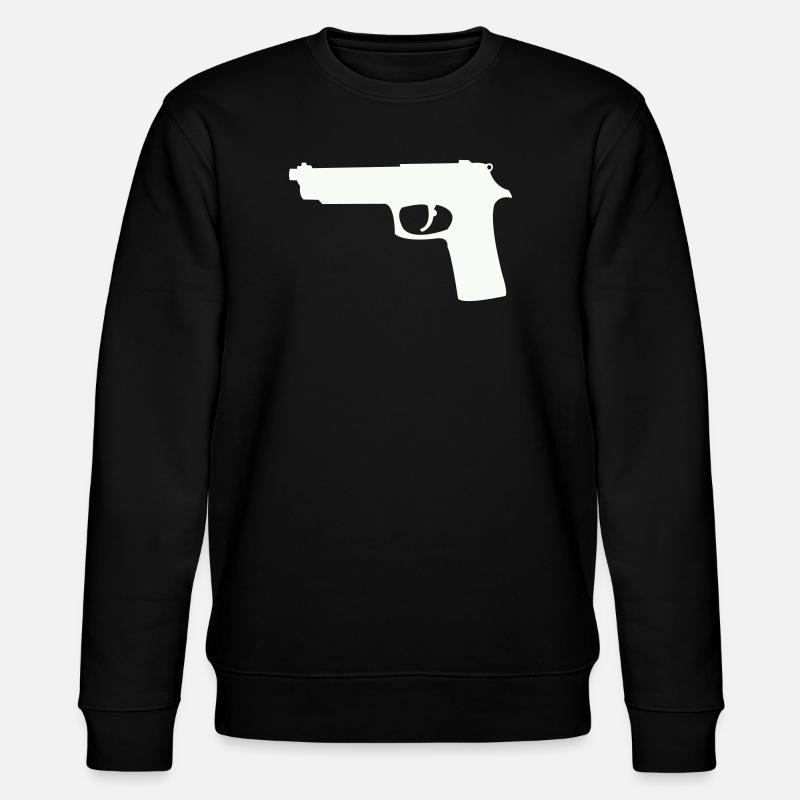 Silhouette du pistolet en contraste - Sweat bio CHANGER Stanley/Stella Unisexe - noir