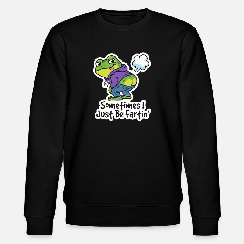 Sweat à capuche grenouille riant - Sweat bio CHANGER Stanley/Stella Unisexe - noir