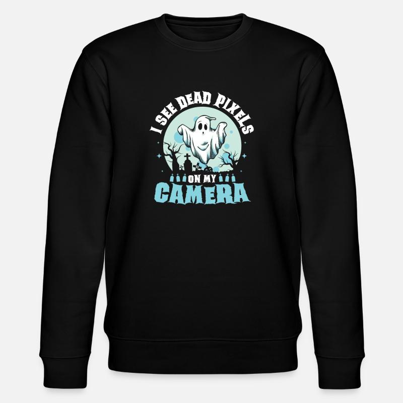 Ghost Hunter Halloween English Saying - Stanley/Stella CHANGER Unisex Organic Sweatshirt - black