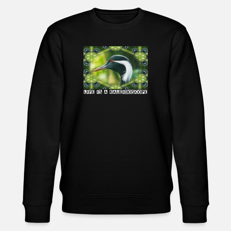 Kaleidoscope - Stanley/Stella Unisex Bio-Sweatshirt CHANGER  - Schwarz
