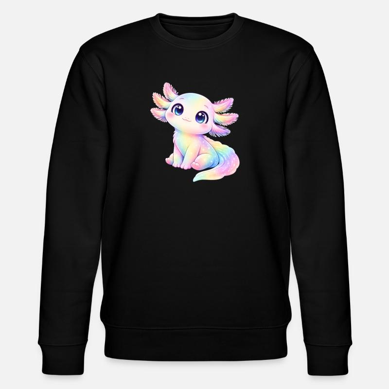 Mignonne Axolotl Pastel Cartoon - Sweat bio CHANGER Stanley/Stella Unisexe - noir