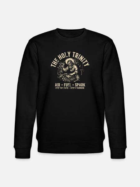 Holy Trinity Motor T-Luft-Kraftstofffunke - Stanley/Stella Unisex Bio-Sweatshirt CHANGER - Schwarz