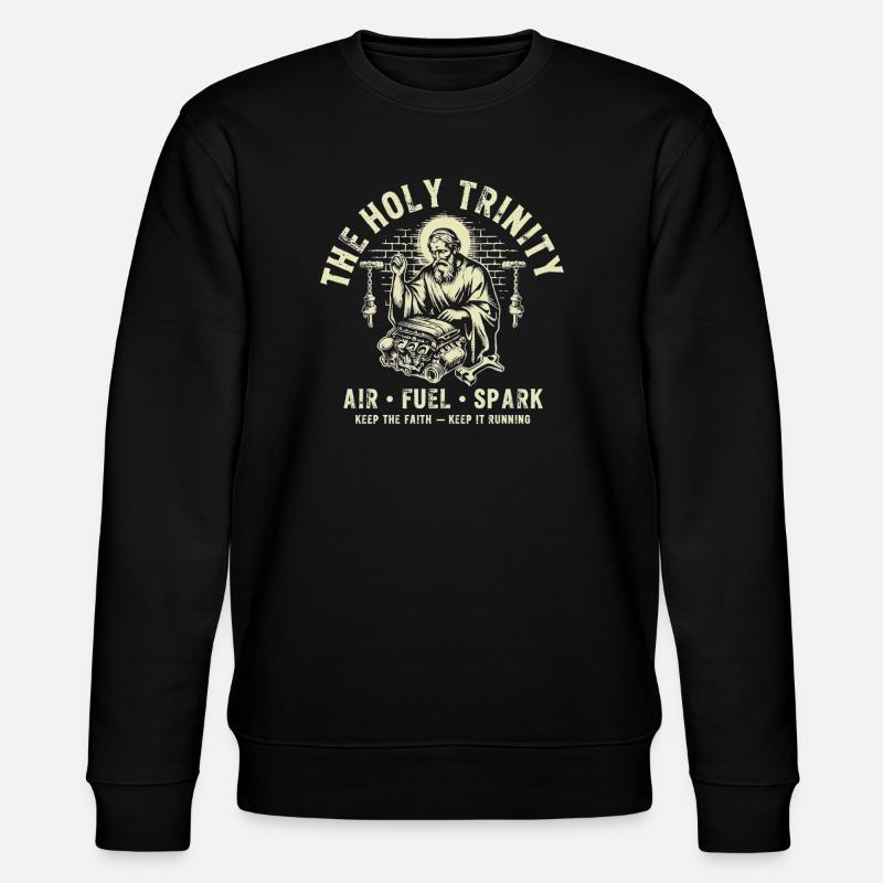 Holy Trinity Engine Spark - Stanley/Stella Unisex Bio-Sweatshirt CHANGER  - Schwarz