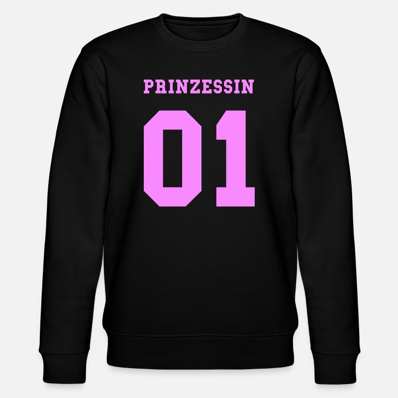 prinzessin_01 - Stanley/Stella Unisex Bio-Sweatshirt CHANGER  - Schwarz