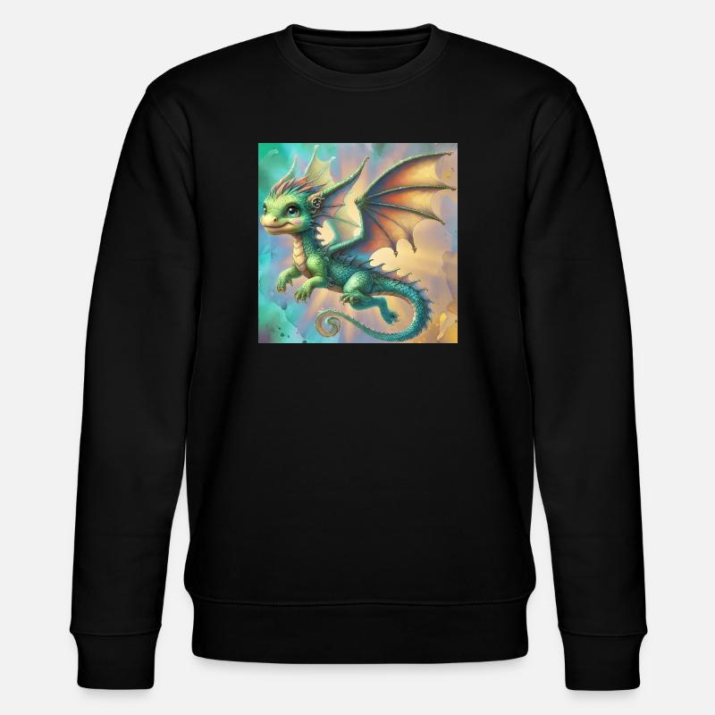 Drache - Stanley/Stella Unisex Bio-Sweatshirt CHANGER - Schwarz