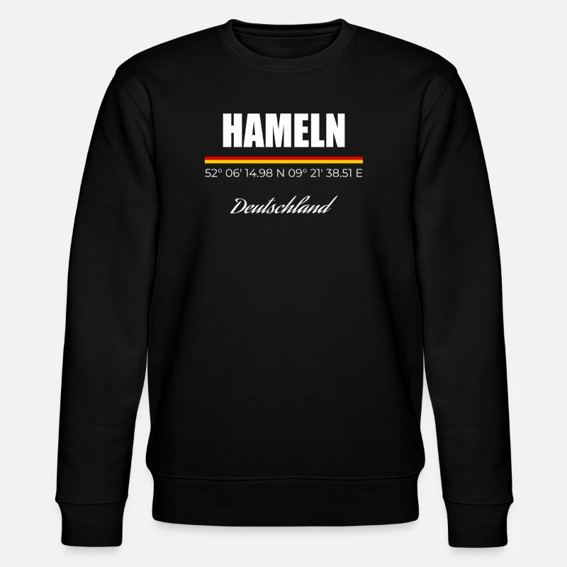 Hameln - Stanley/Stella Unisex Bio-Sweatshirt CHANGER  - Schwarz