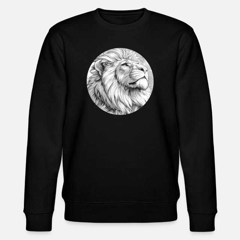 Dessin de Lion - Sweat bio CHANGER Stanley/Stella Unisexe - noir