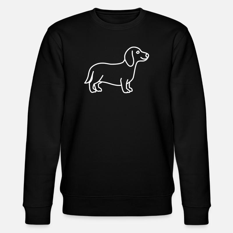 Blanc teckel - Sweat bio CHANGER Stanley/Stella Unisexe - noir