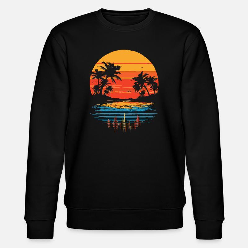 Beach Retro - Sweat bio CHANGER Stanley/Stella Unisexe - noir