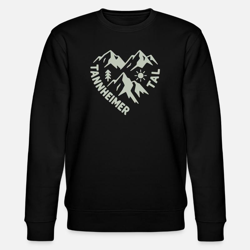 Tannheimer Tal Berglandschaft - Stanley/Stella Unisex Bio-Sweatshirt CHANGER  - Schwarz