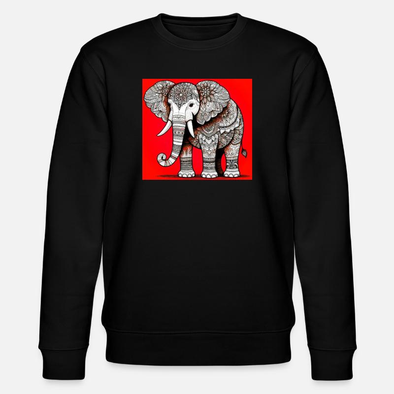 éléphant - Sweat bio CHANGER Stanley/Stella Unisexe - noir