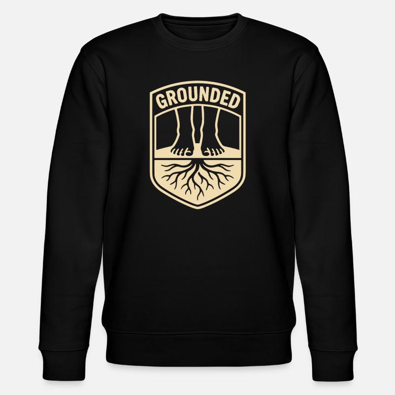 Grounded Achtsamkeit Balance - Stanley/Stella Unisex Bio-Sweatshirt CHANGER  - Schwarz