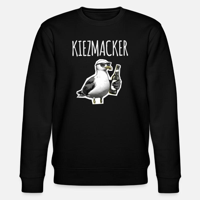 Kiez Möwe Macker - Stanley/Stella Unisex Bio-Sweatshirt CHANGER - Schwarz