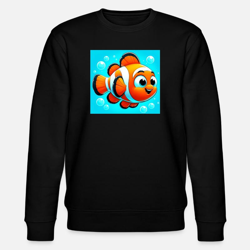 Poisson-clown - Sweat bio CHANGER Stanley/Stella Unisexe - noir