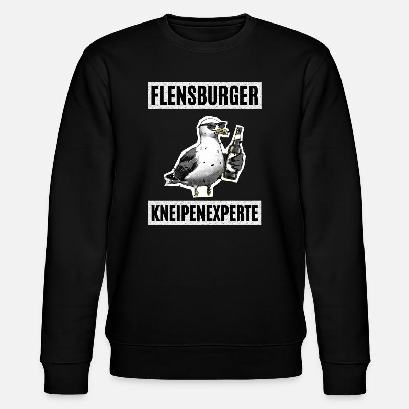Flensburger Kneipen Experte - Stanley/Stella Unisex Bio-Sweatshirt CHANGER  - Schwarz