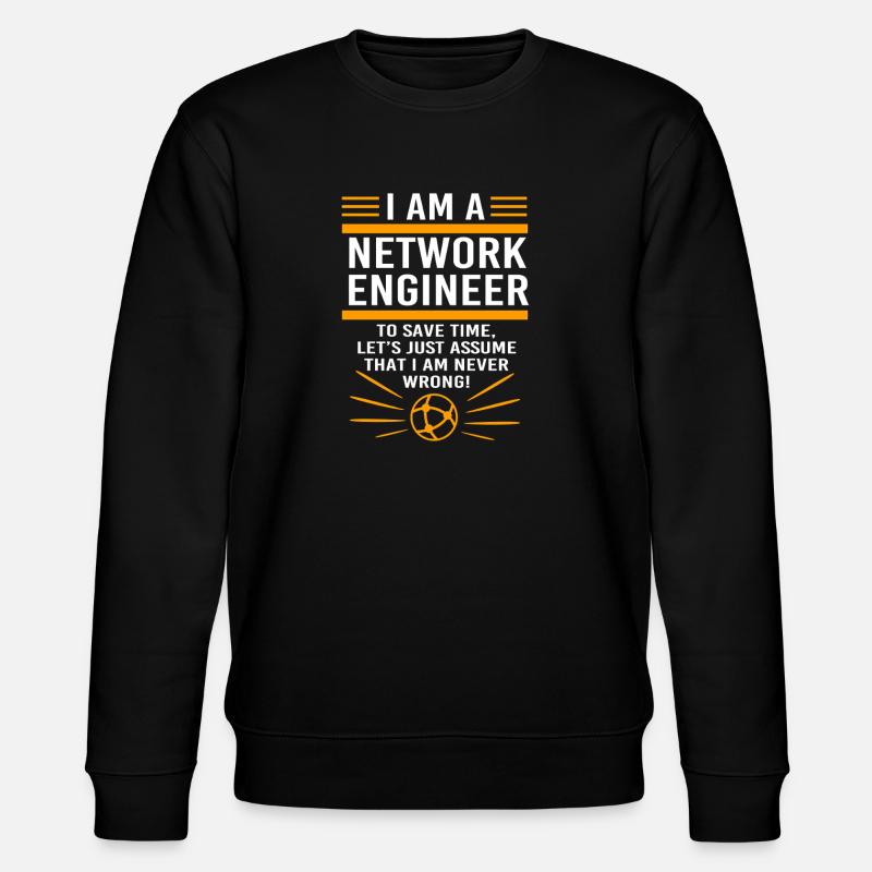 Netzwerk Informatiker Programmierer Admin - Stanley/Stella Unisex Bio-Sweatshirt CHANGER  - Schwarz