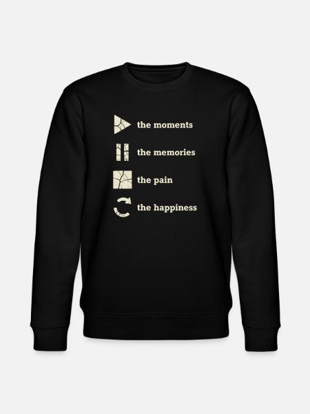 Mindfulness, Moments, Memories, Happiness - Stanley/Stella CHANGER Unisex Organic Sweatshirt - black