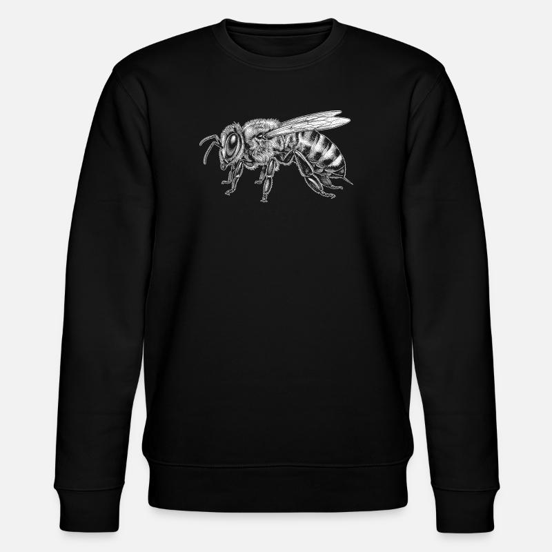 honeybee - Stanley/Stella CHANGER Unisex Organic Sweatshirt - black