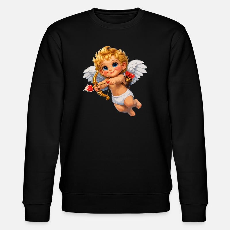Cupidon avec Arc Flamme d’Amour - Sweat bio CHANGER Stanley/Stella Unisexe - noir