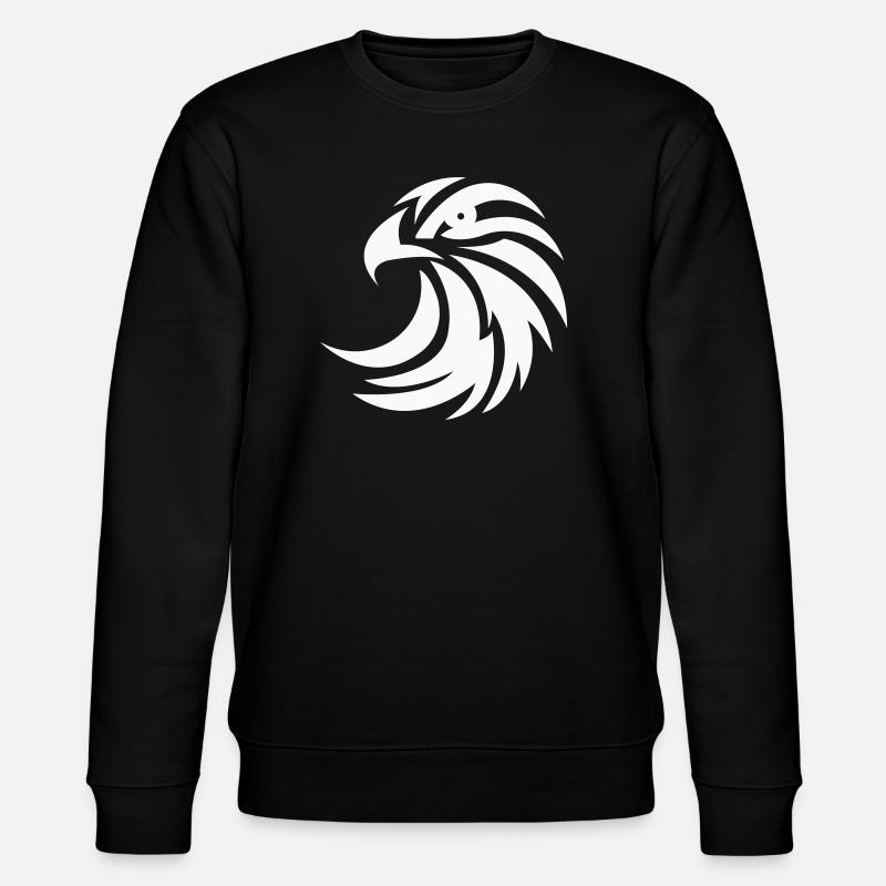 Eagle Silhouette - Stanley/Stella CHANGER Unisex Organic Sweatshirt - black