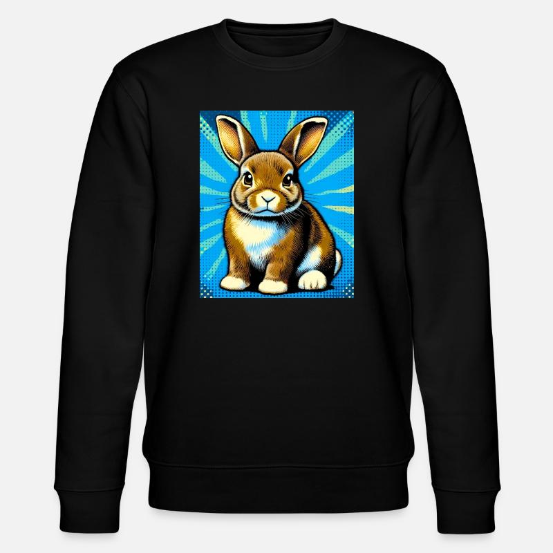 rabbit - Stanley/Stella CHANGER Unisex Organic Sweatshirt - black