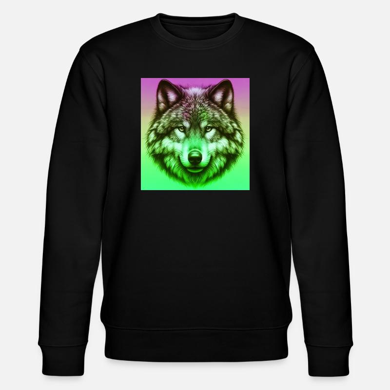 Wolf - Stanley/Stella CHANGER Unisex Organic Sweatshirt - black