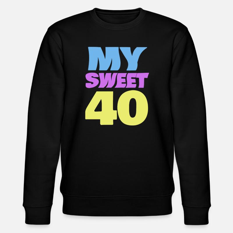 40er Farbexplosion Logo - Stanley/Stella Unisex Bio-Sweatshirt CHANGER  - Schwarz