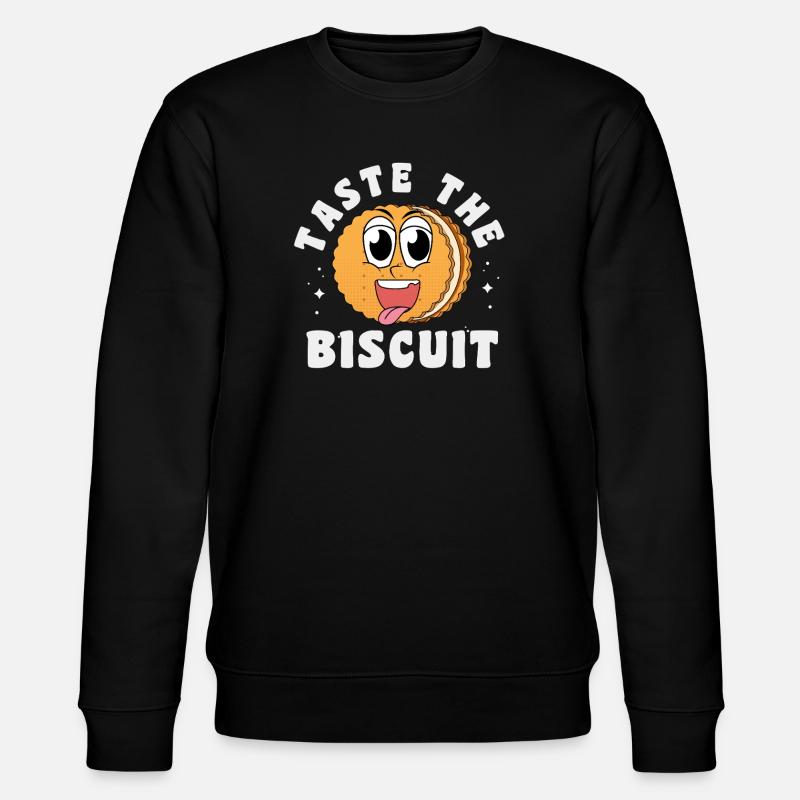 Probieren Sie den Biscuit-Cartoon-Keks - Stanley/Stella Unisex Bio-Sweatshirt CHANGER - Schwarz