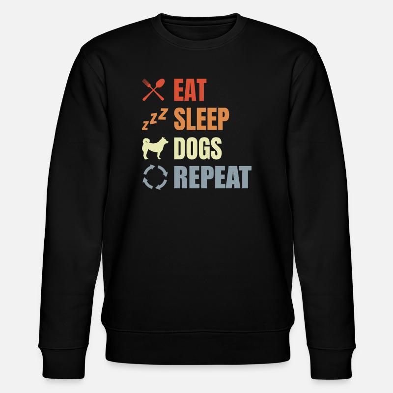 Hundebesitzer Routine - Stanley/Stella Unisex Bio-Sweatshirt CHANGER  - Schwarz