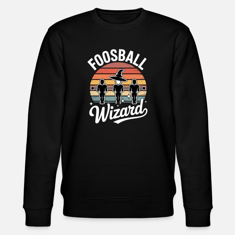 Tischfußball Evolution Lustiges Kickern Foosball - Stanley/Stella Unisex Bio-Sweatshirt CHANGER  - Schwarz