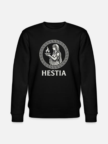 Hestia Flame Circle - Stanley/Stella CHANGER Unisex Organic Sweatshirt - black