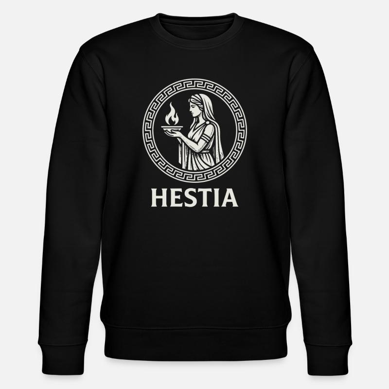 Hestia Flame Circle - Stanley/Stella Unisex Bio-Sweatshirt CHANGER  - Schwarz