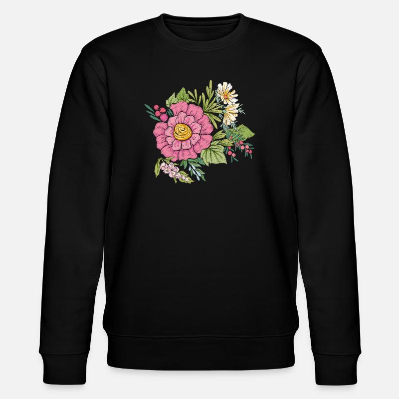 Image de fleur - Sweat bio CHANGER Stanley/Stella Unisexe - noir