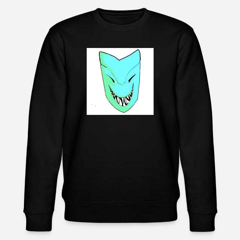 Smiling mask in gradient - Stanley/Stella CHANGER Unisex Organic Sweatshirt - black
