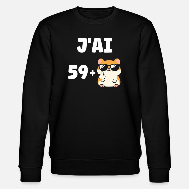 60 ans - Sweat bio CHANGER Stanley/Stella Unisexe - noir