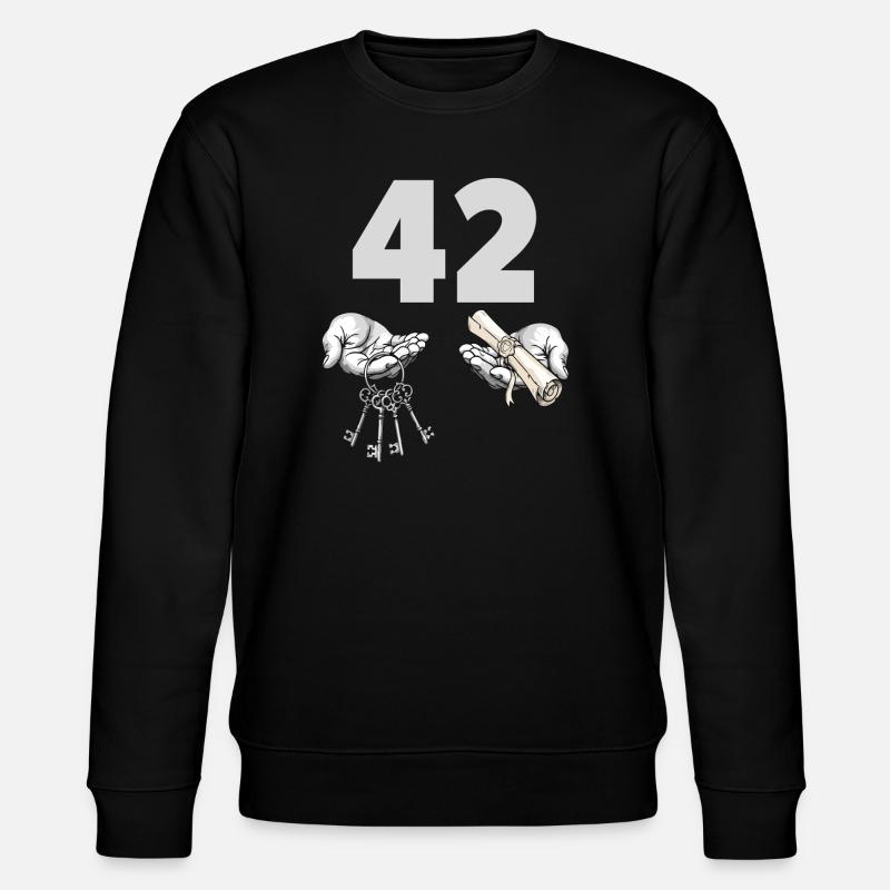 Quarante-deux clés et rouleau - Sweat bio CHANGER Stanley/Stella Unisexe - noir