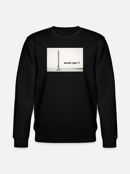 screw you - Stanley/Stella CHANGER Unisex Organic Sweatshirt - black