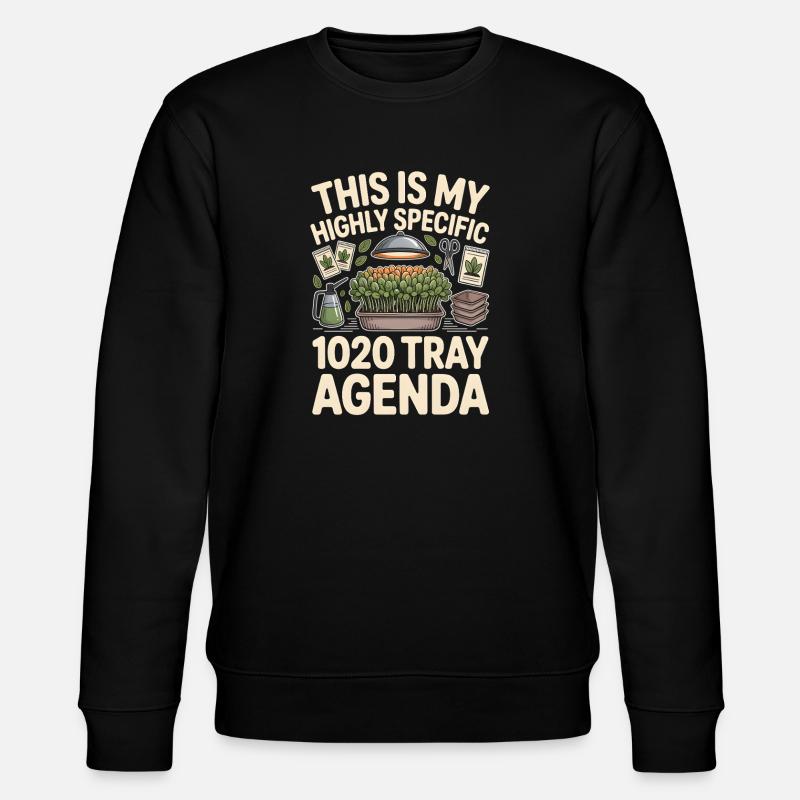 1020 Tray Agenda | Microgreens Nerd - Stanley/Stella CHANGER Unisex Organic Sweatshirt - black