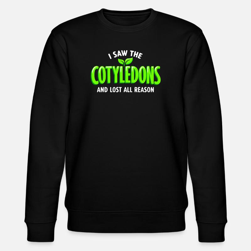 cotyledons seen | Microgreens Humor - Stanley/Stella CHANGER Unisex Organic Sweatshirt - black