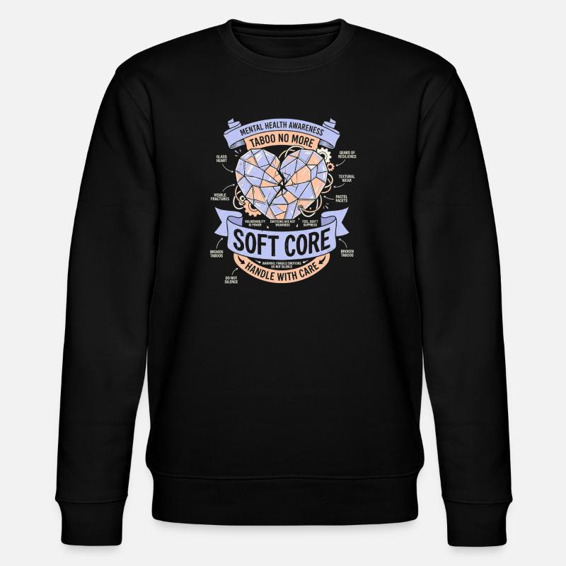 Handle with care - Stanley/Stella CHANGER Unisex Organic Sweatshirt - black