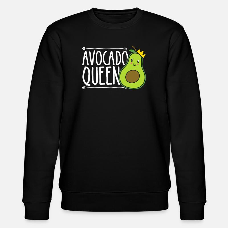 Avocado Queen - Stanley/Stella CHANGER Unisex Organic Sweatshirt - black