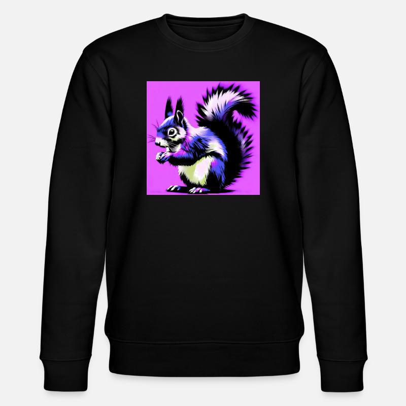 écureuil - Sweat bio CHANGER Stanley/Stella Unisexe - noir