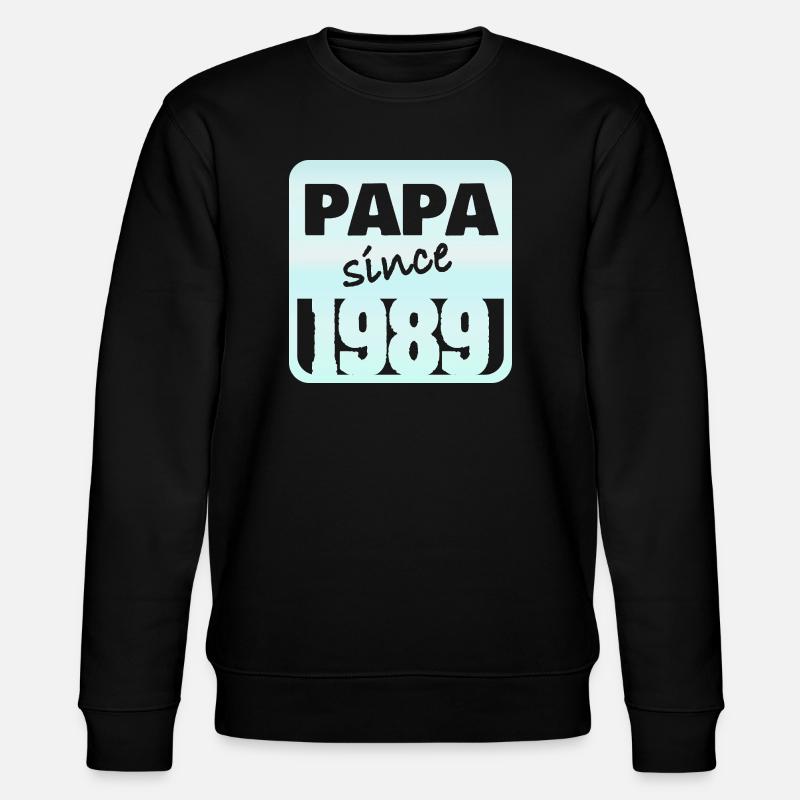 Papa seit 1984 - Stanley/Stella Unisex Bio-Sweatshirt CHANGER  - Schwarz