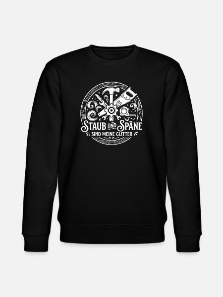 Staub und Späne Glitter - Stanley/Stella Unisex Bio-Sweatshirt CHANGER - Schwarz