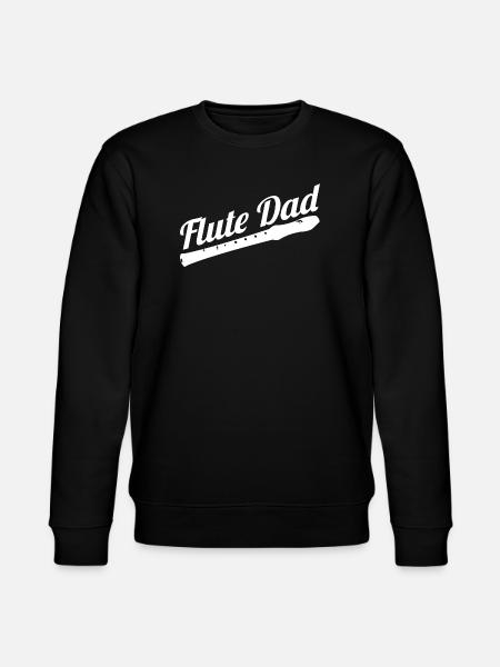 Flute player dad - Stanley/Stella CHANGER Unisex Organic Sweatshirt - black