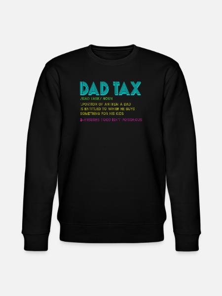 Dad Tax Snack Rule - Stanley/Stella CHANGER Unisex Organic Sweatshirt - black