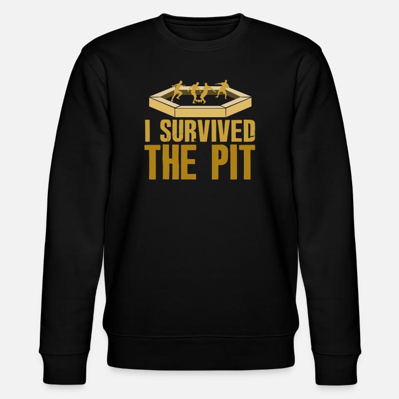 I Survived The Pit - Stanley/Stella CHANGER Unisex Organic Sweatshirt - black