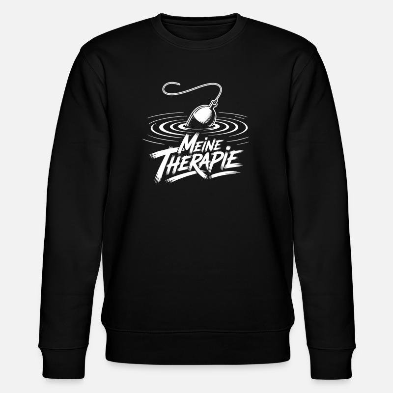 Angeln Therapie - Stanley/Stella Unisex Bio-Sweatshirt CHANGER - Schwarz