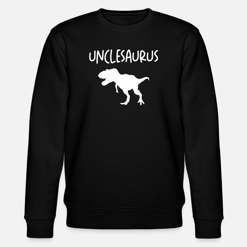 Unclesaurus T-Rex - Stanley/Stella CHANGER Unisex Organic Sweatshirt - black